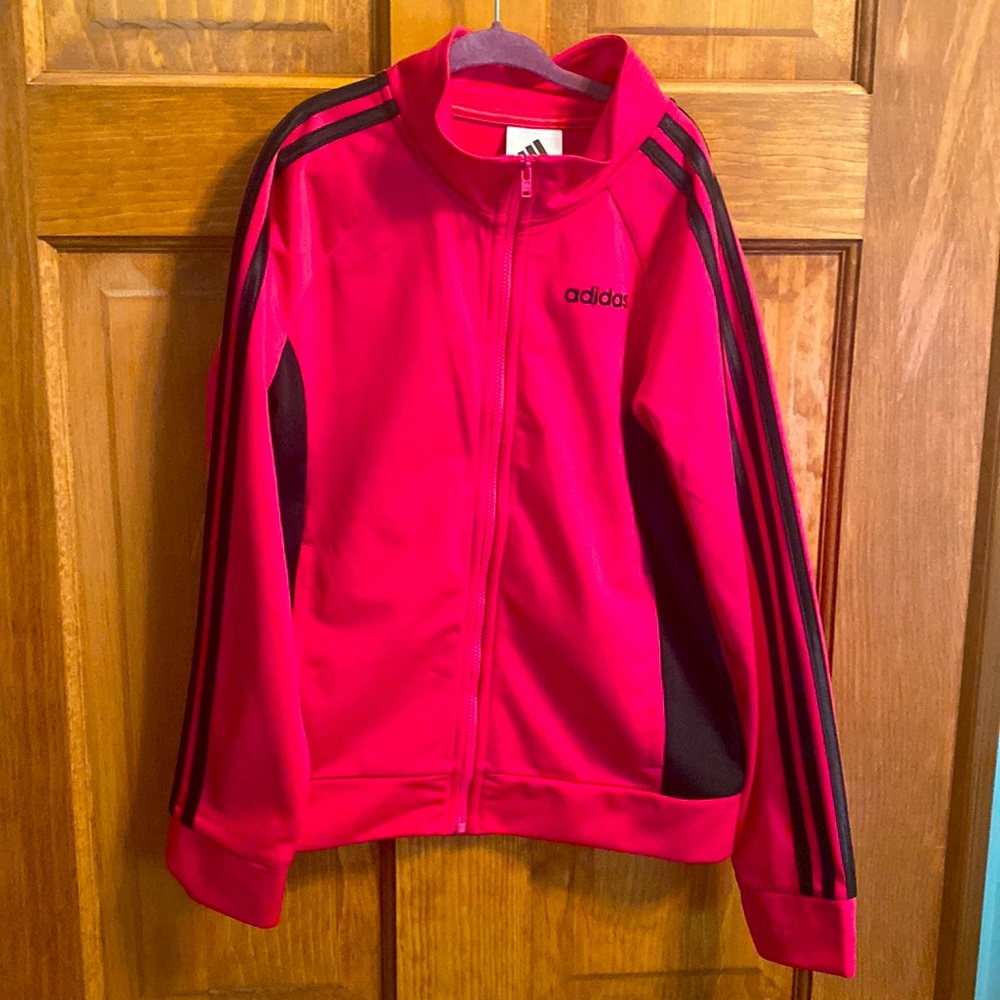 Girls Adidas Pink Track Jacket Size 10/12